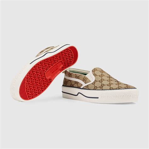 gucci tennis slip on womens|farfetch Gucci sneakers for women.